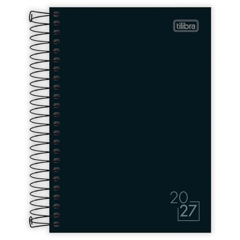Agenda com Espiral Executiva Diária Pequena Spice Neutra 2027 Tilibra