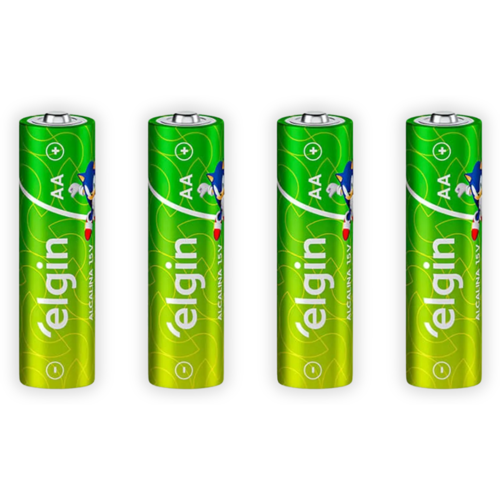 Pilha Alcalina AA 4 Unidades Sonic Elgin