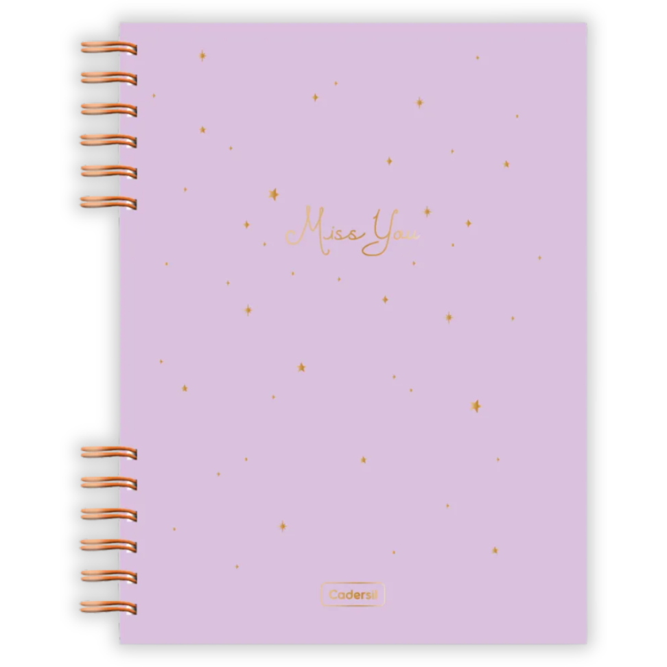 Caderneta com Espiral Miss You Cadersil - #3