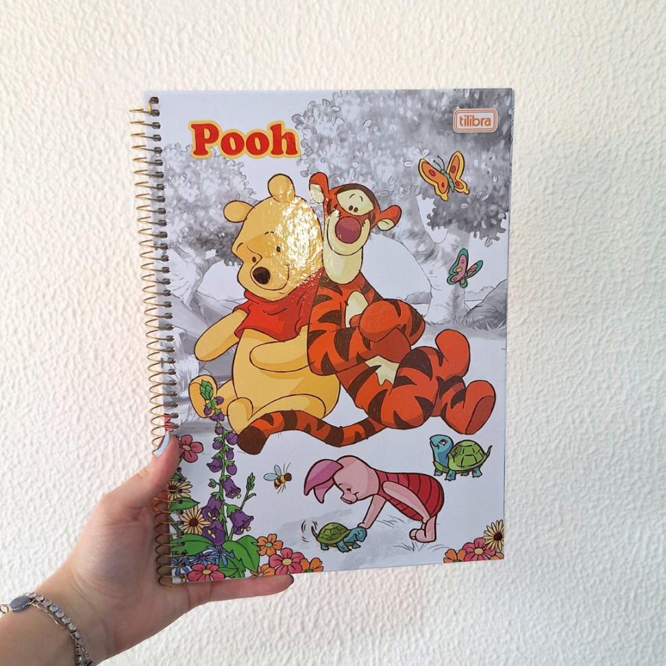 Caderno com Espiral Pooh Core 1 Matéria Connect Tilibra - #10