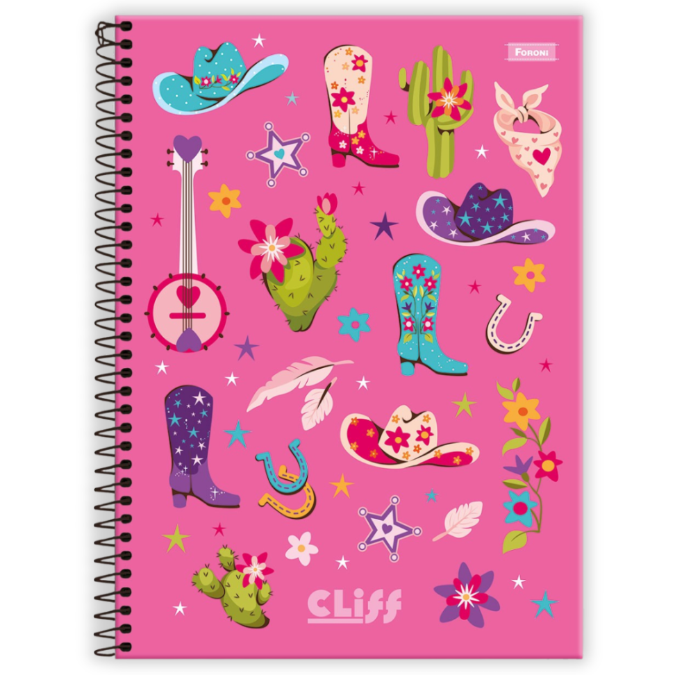 Caderno com Espiral Universitário Cliff Feminino 1 Matéria Foroni - #5