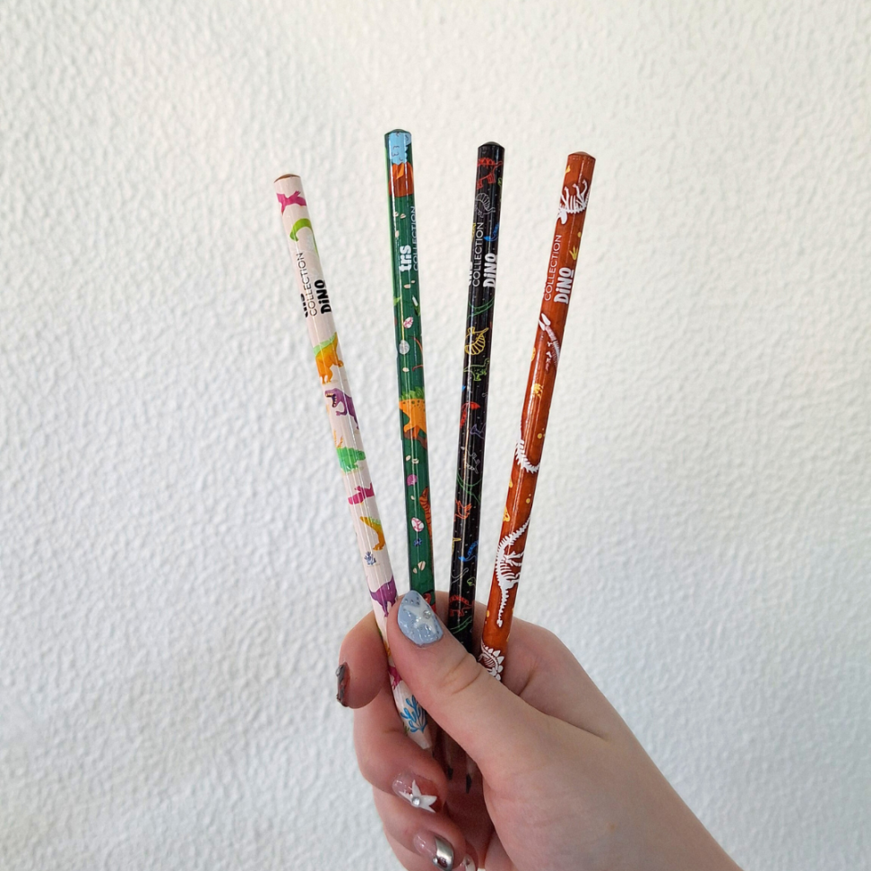 Lápis Grafite de Escrever Dino Collection Tris - #6