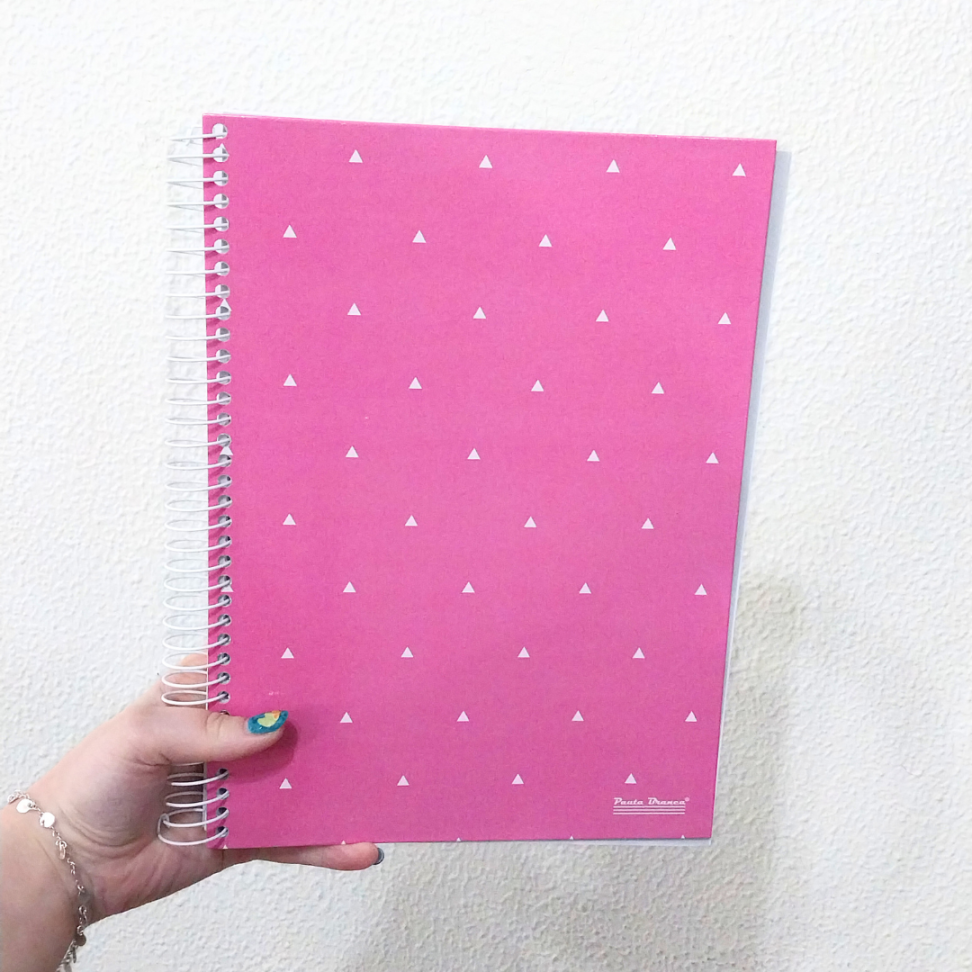Caderno com Espiral Universitário Loop 10 Matérias Pauta Branca - #7
