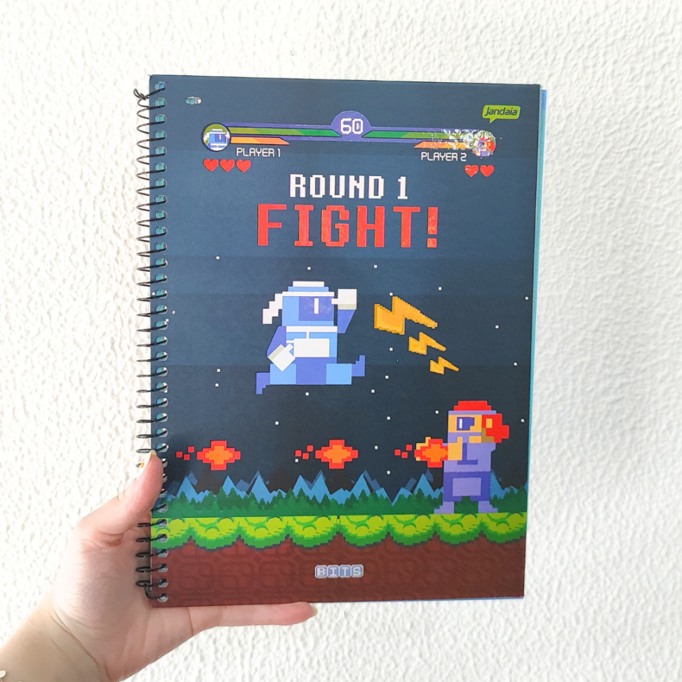 Caderno com Espiral Universitário Bits 1 Matéria Jandaia - #6