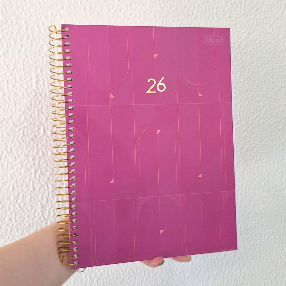 Agenda Executiva Espiral Diária Grande Spot Colorida 2026 Tilibra - #8