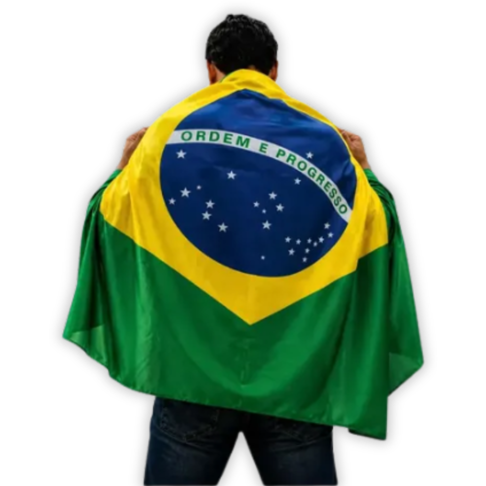 Bandeira do Brasil sem Haste 90cm x 130cm Nyr Festas