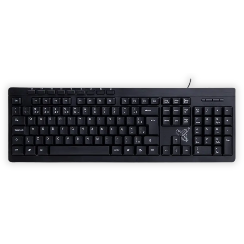 Teclado com Fio Multimídia SK-2030 Maxprint