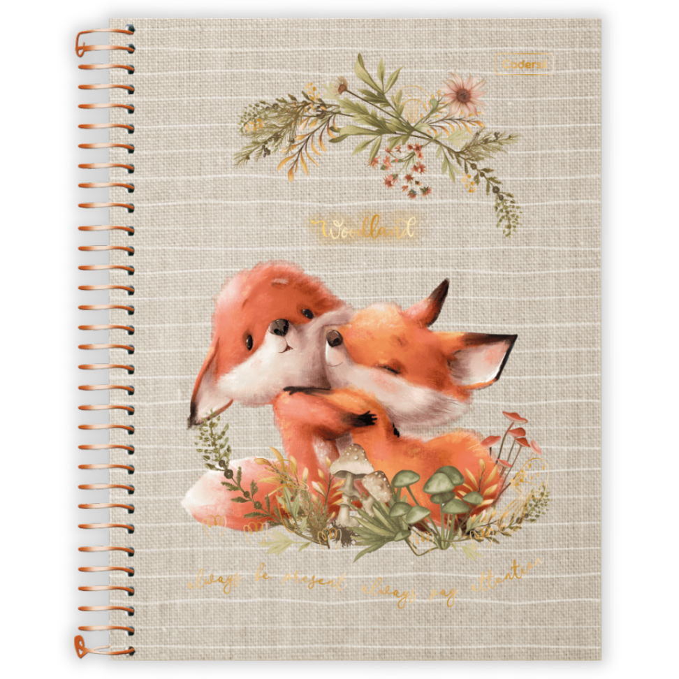 Caderno com Espiral Universitário Woodland 1 Matéria Cadersil - #5