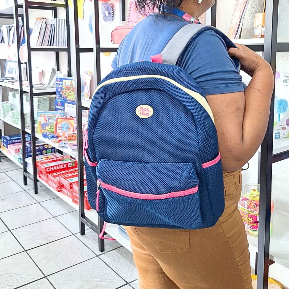 Mochila de Costas Mesh Azul Packn'Go - #1