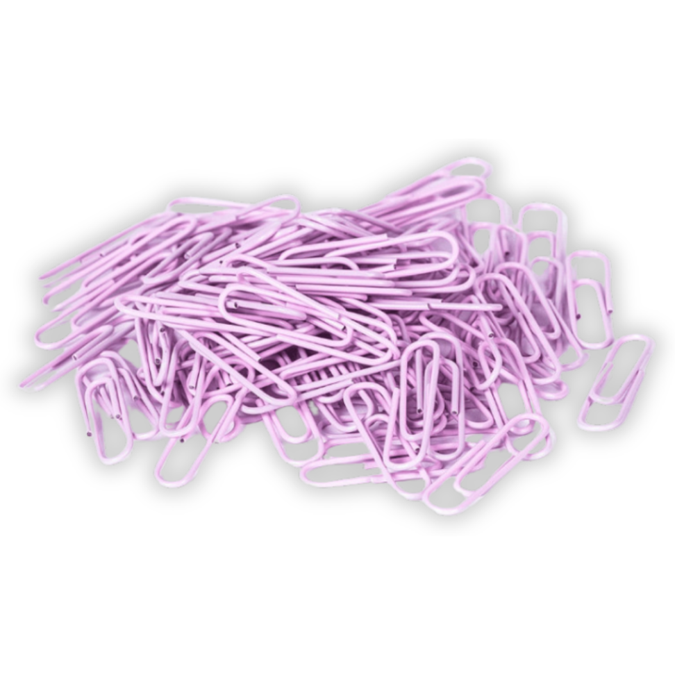 Clipes para Papel N.2/0 100 Unidades Pastel Lyke - #6