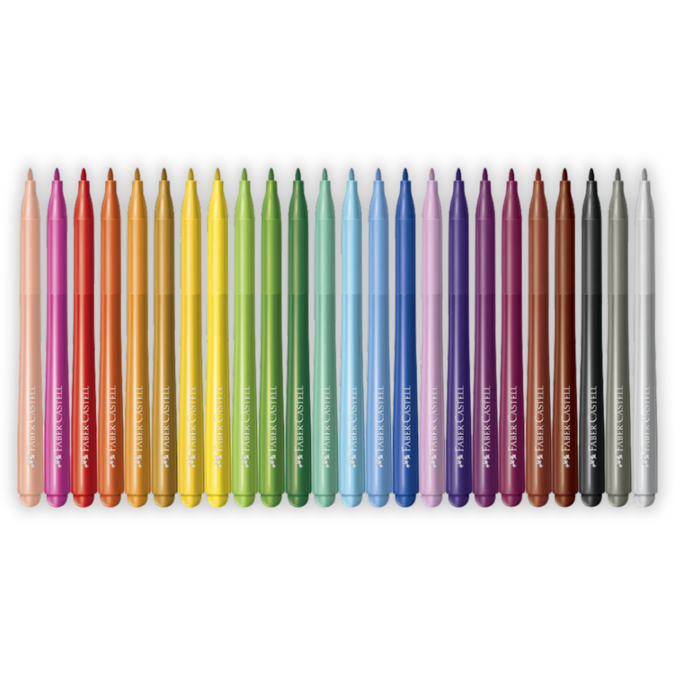 Canetinha Hidrográfica Vai e Vem 24 Cores Faber-Castell - #3