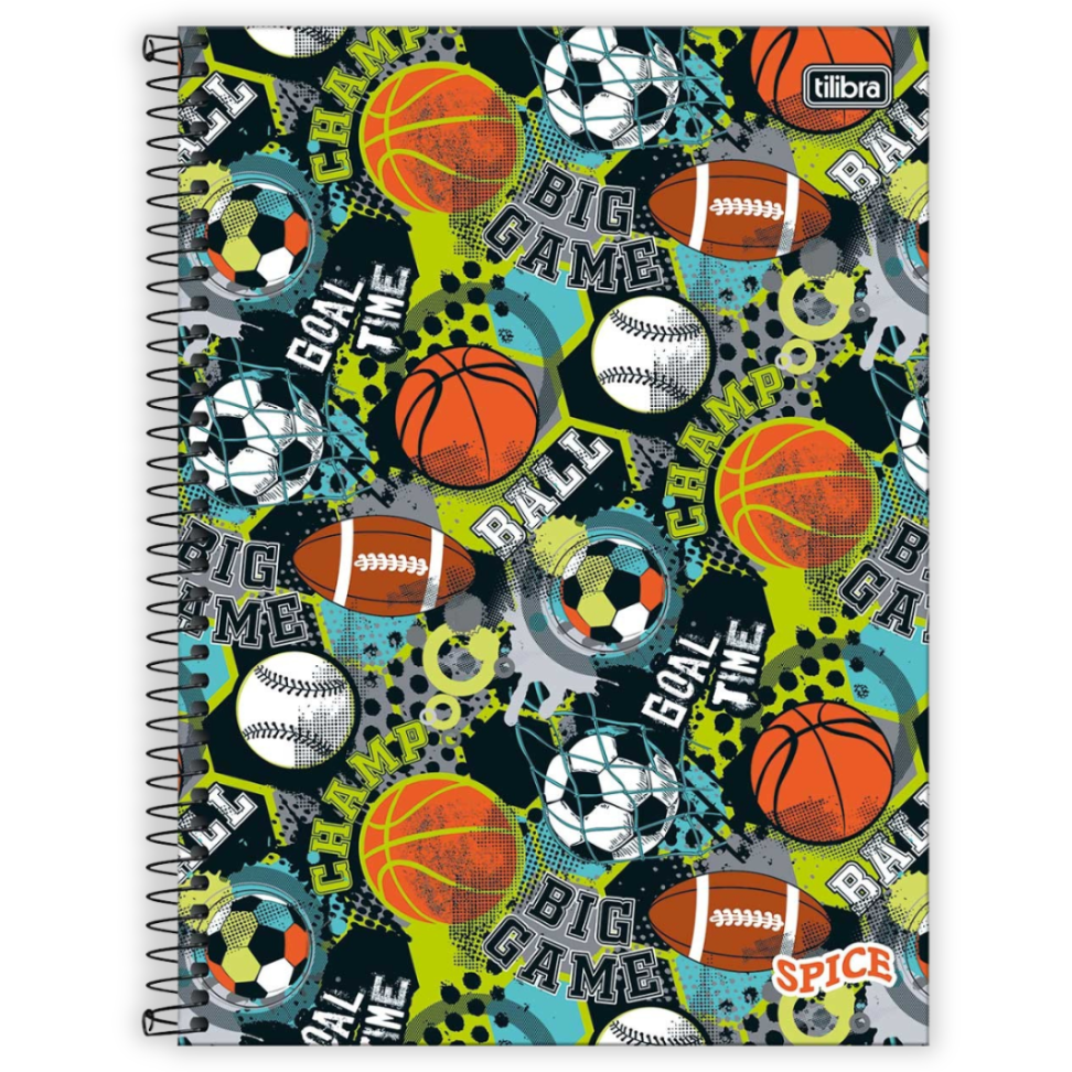 Caderno com Espiral Universitário 1 Matéria Spice Masculino Tilibra - #1