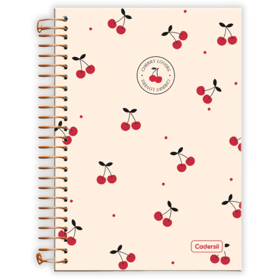 Caderno com Espiral Pequeno 1/4 Cherry Lovers Cadersil - #2
