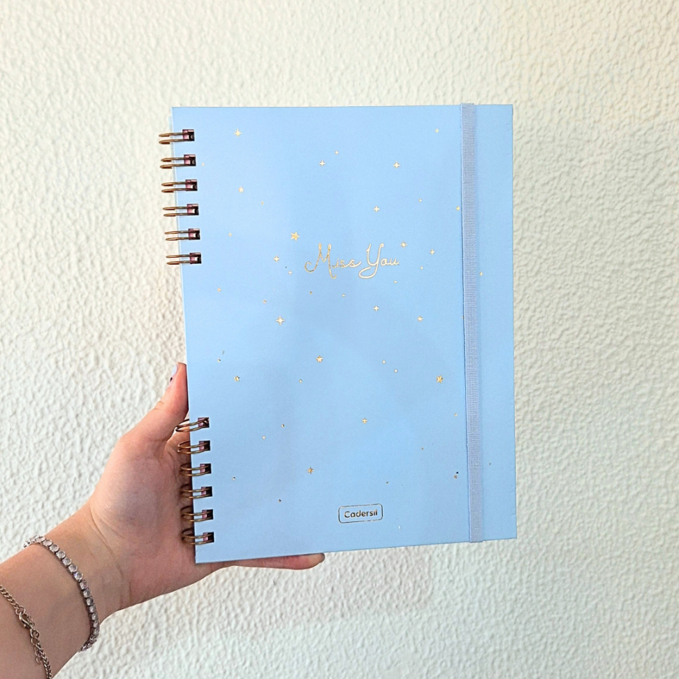 Caderno Criativo com Espiral Colegial Miss You Cadersil - #8
