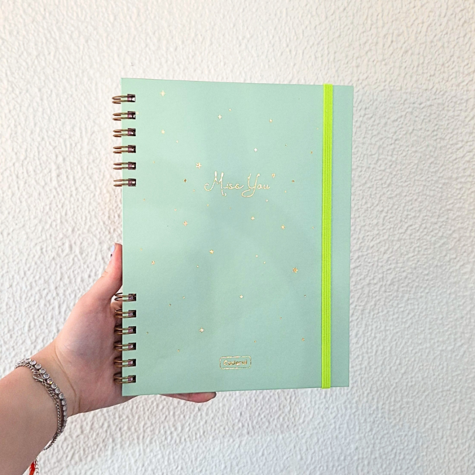 Caderno Criativo com Espiral Colegial Miss You Cadersil - #7