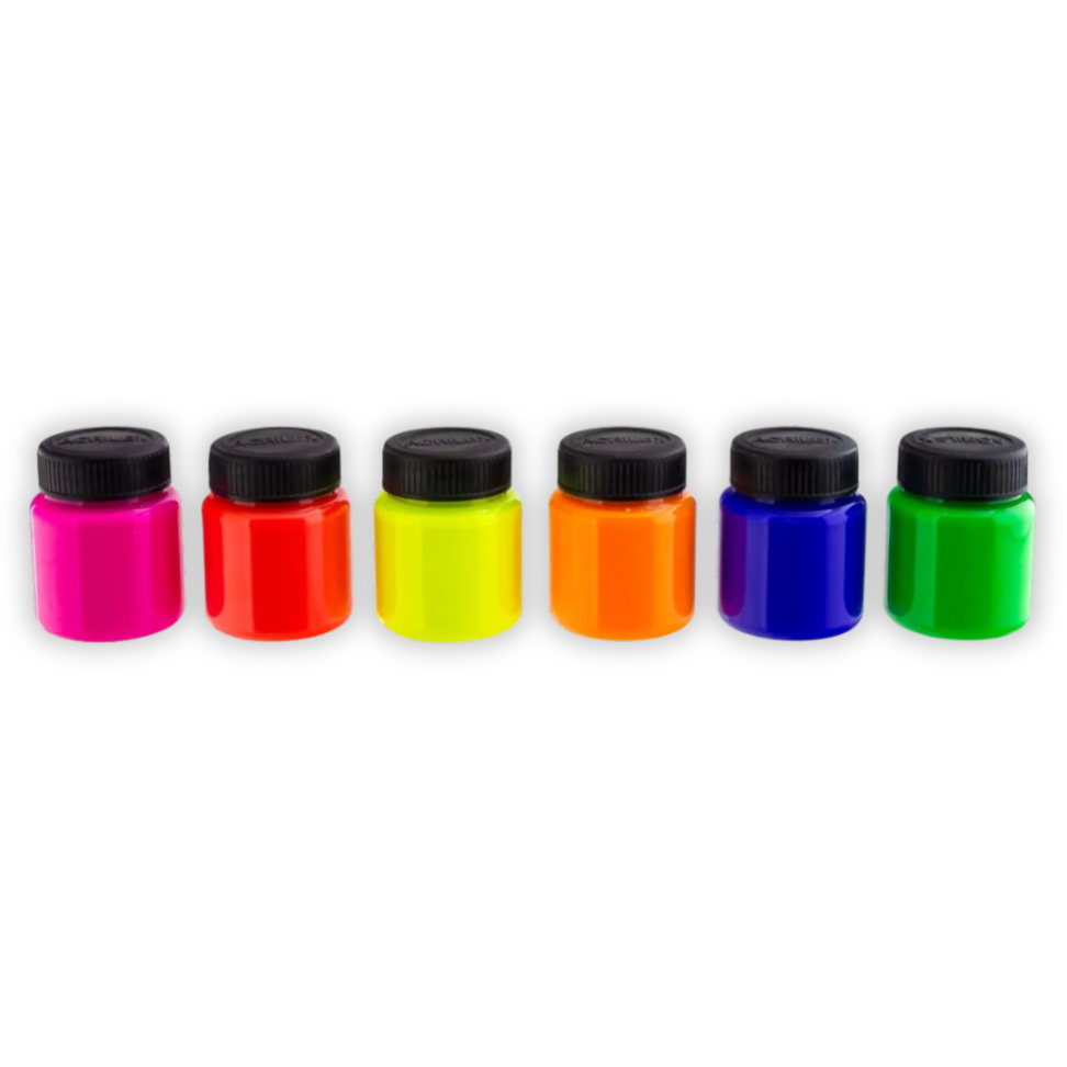 Tinta Guache 6 Cores Neon Art Kids Acrilex - #1