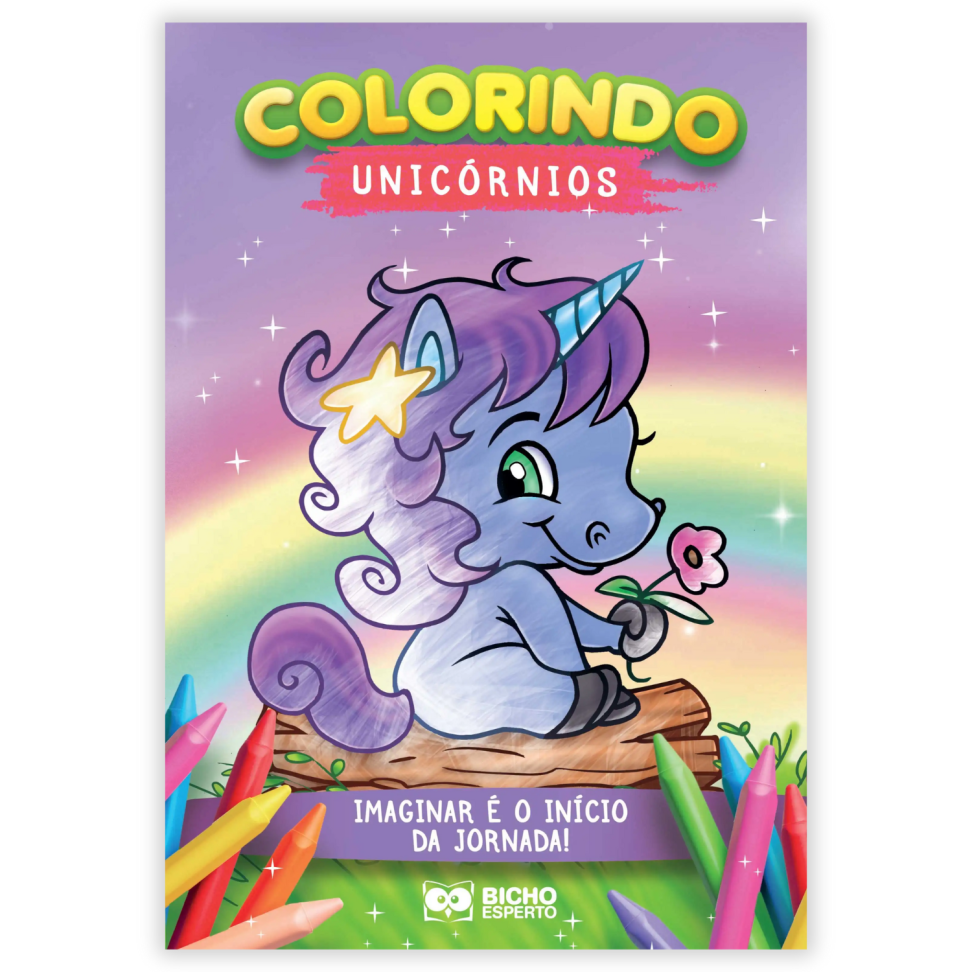 Livro Colorindo Unicórnios Bicho Esperto - #1