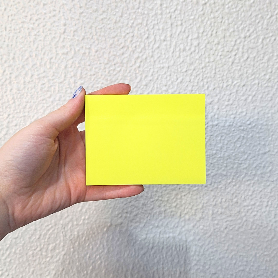 Bloco Adesivo Pima Note 76mm x 102mm Amarelo Neon Pimaco - #1