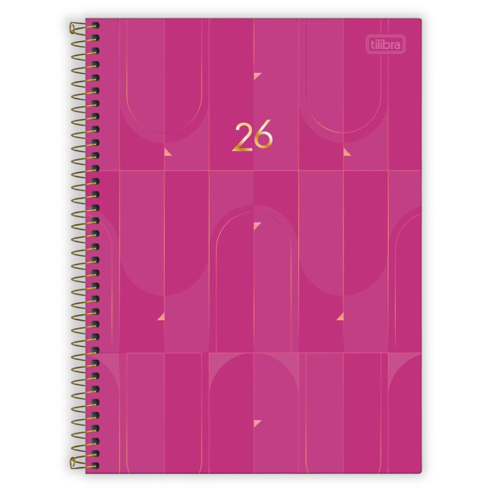 Agenda Executiva Espiral Diária Grande Spot Colorida 2026 Tilibra - #3