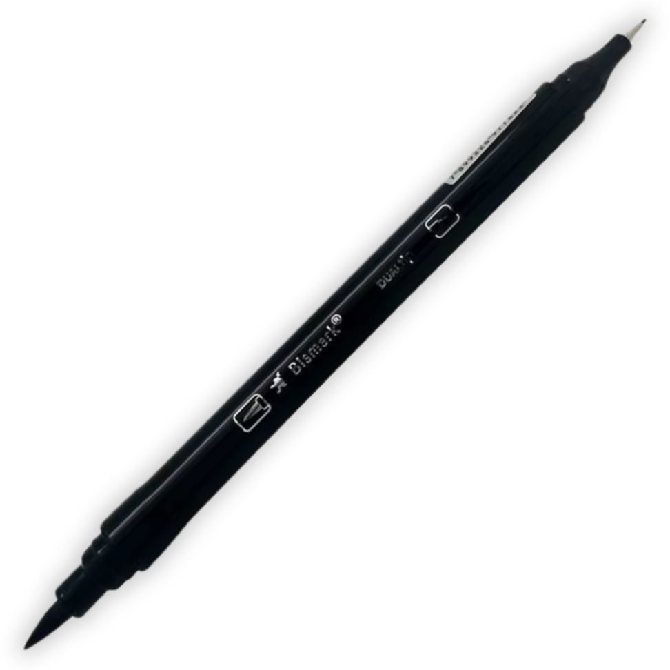 Caneta Hidrográfica Brush DualTip Preto Bismark - #2
