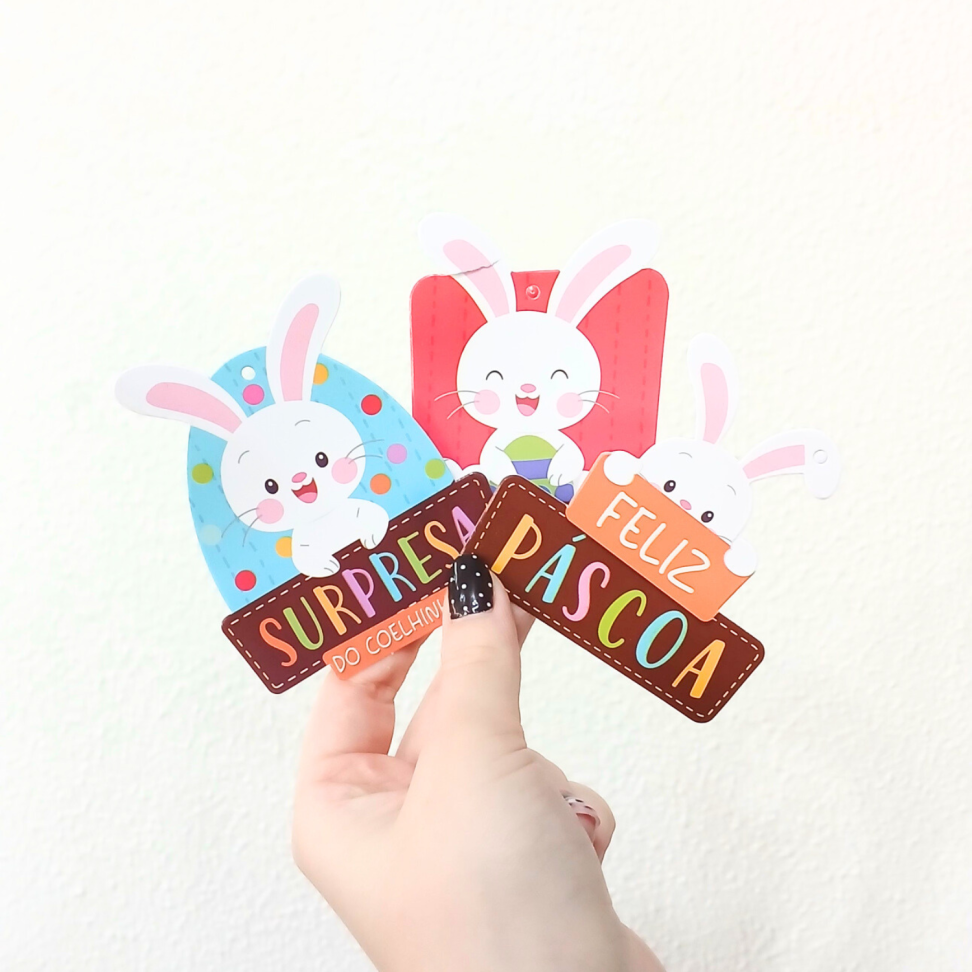 Sacola Kraft Páscoa Tag 27,5cm x 22cm x 16cm Chocomundo Packpel - #6