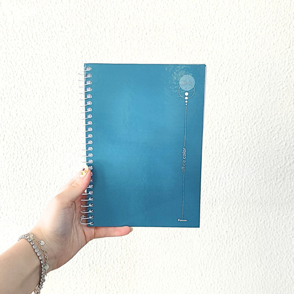 Caderno com Espiral Pequeno 1/4 Office Color Foroni - #13