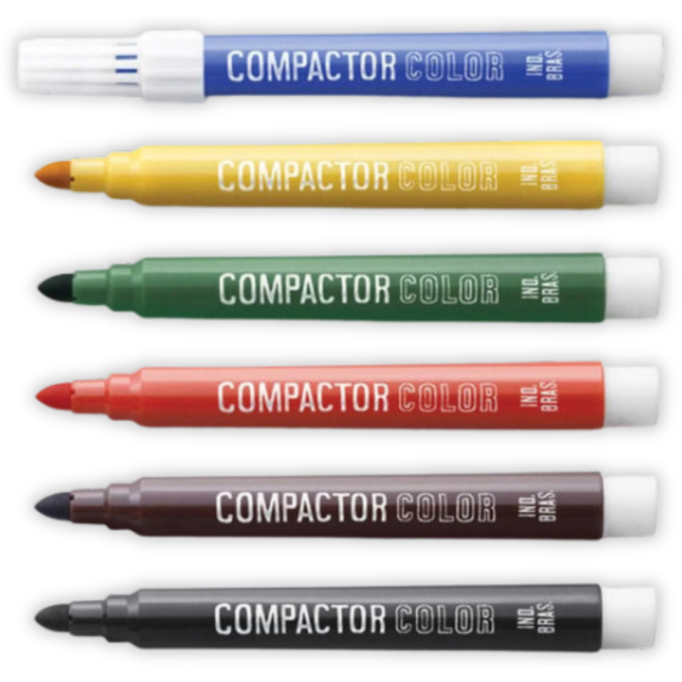 Canetinha Hidrográfica 6 Cores Color Compactor - #2