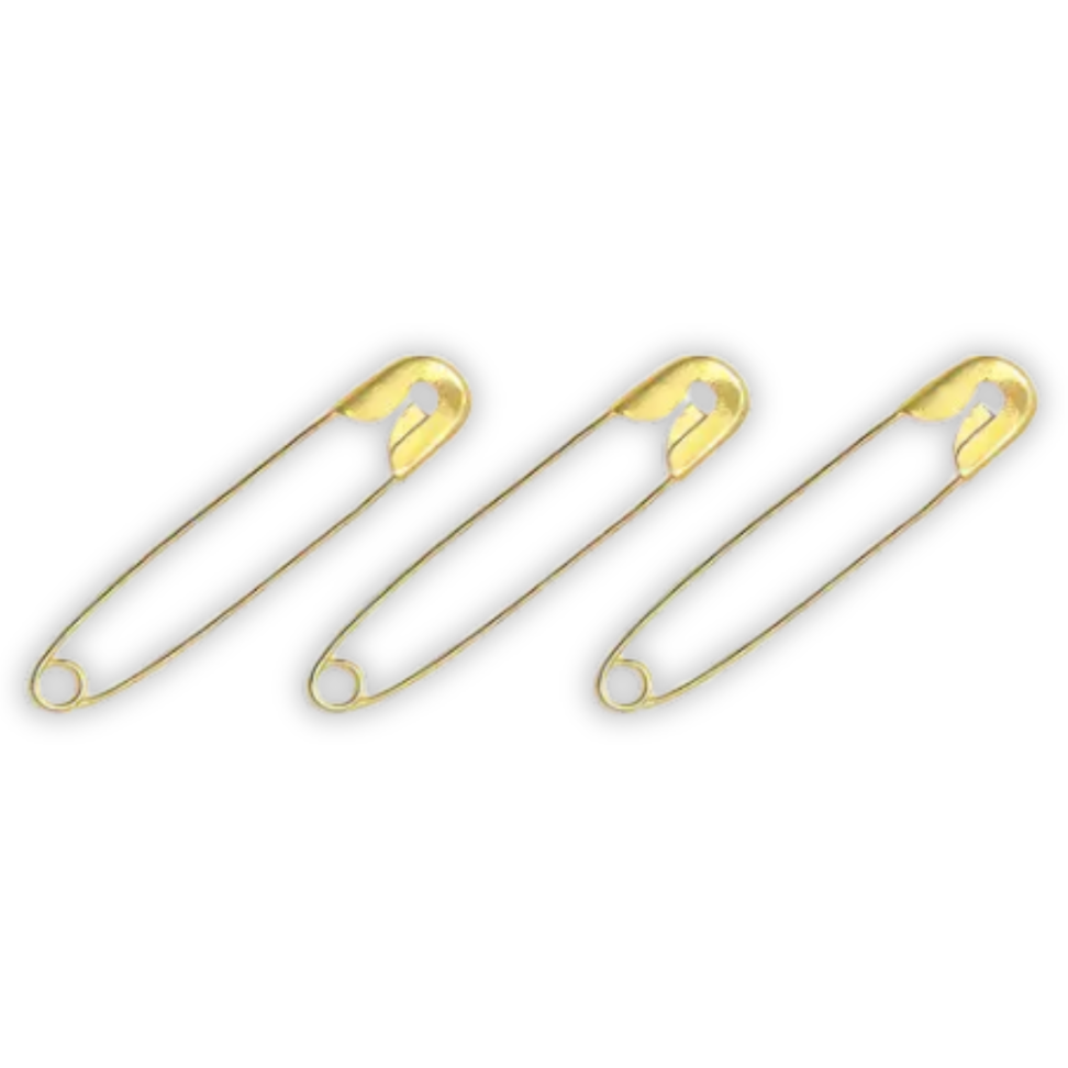 Alfinete de Segurança Joaninha para Costura N.0 100 Unidades Ouro Kit - #2