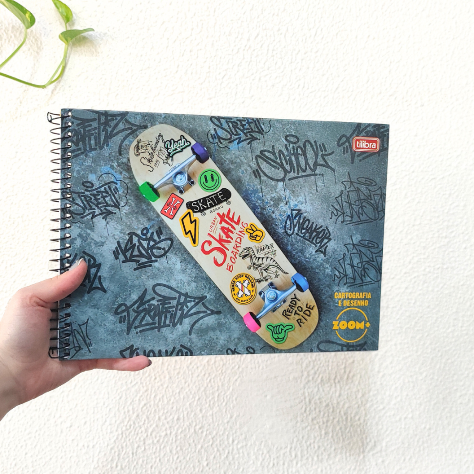 Caderno de Cartografia e Desenho Zoom+ Masculino Tilibra - #1