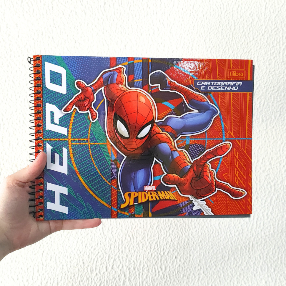 Caderno de Cartografia e Desenho Spider-Man Tilibra - #1