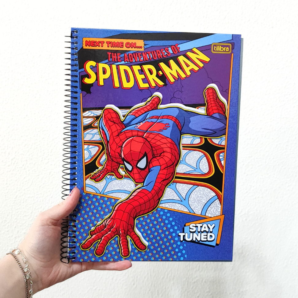 Caderno com Espiral Universitário 1 Matéria Spider-Man Tilibra - #1