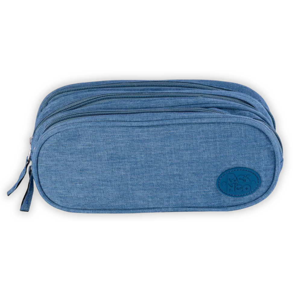 Estojo Triplo Jeans Azul Packn'Go - #1