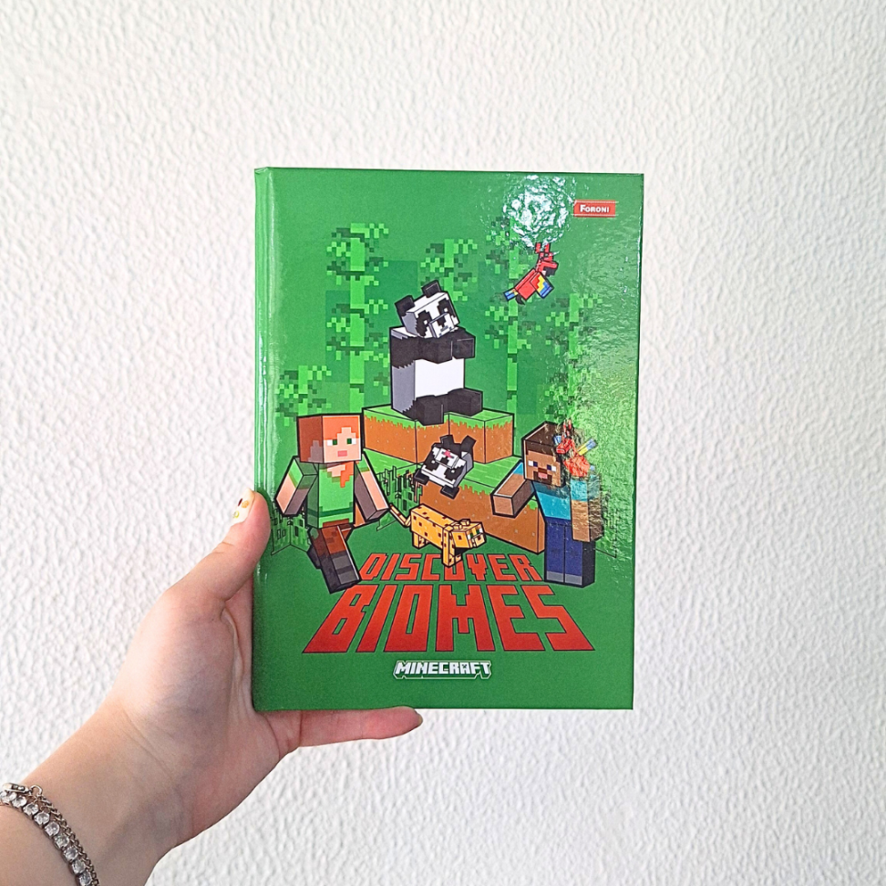 Caderno Brochura Pequeno 1/4 Minecraft Foroni - #1