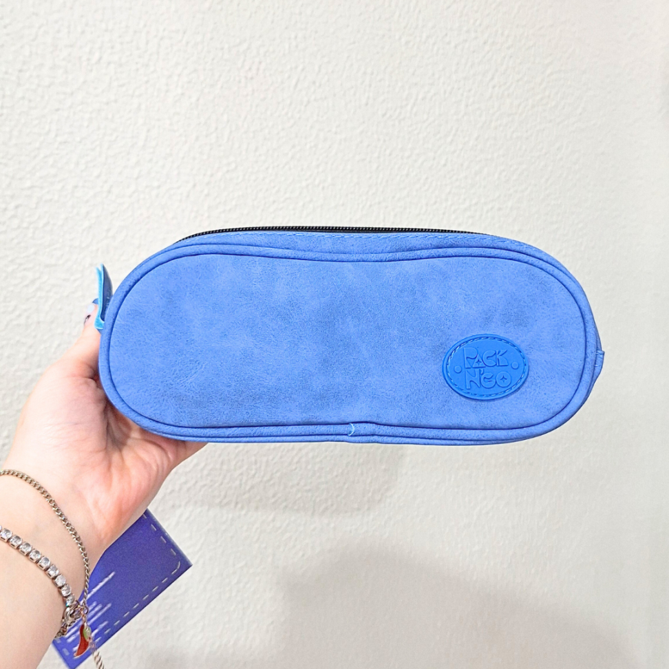 Estojo Duplo Camurça Azul Packn'Go - #1