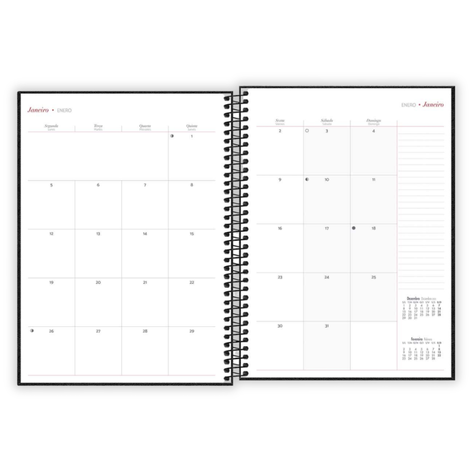 Planner Executivo Espiral Grande Cambridge 2026 Tilibra - #3