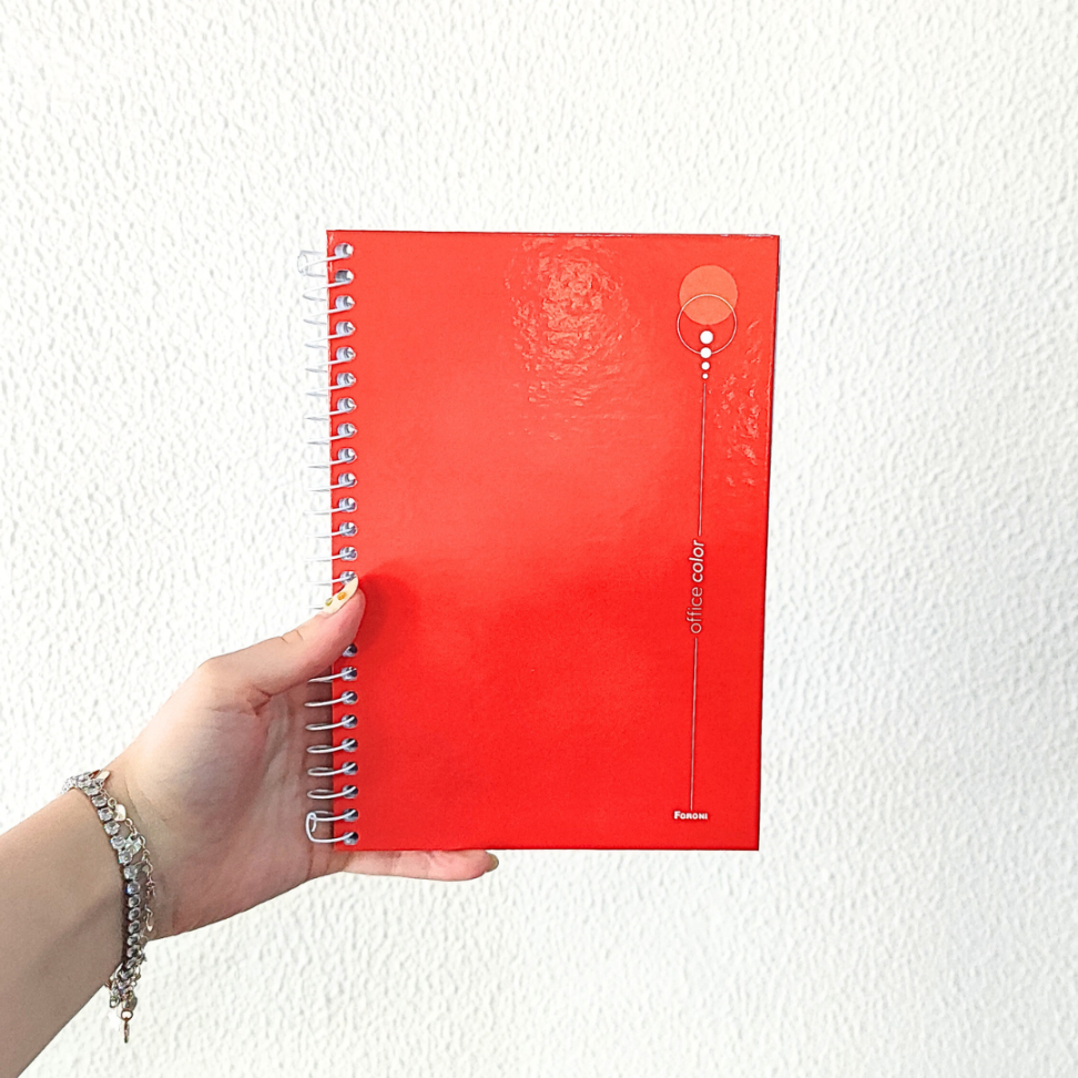 Caderno com Espiral Pequeno 1/4 Office Color Foroni - #10