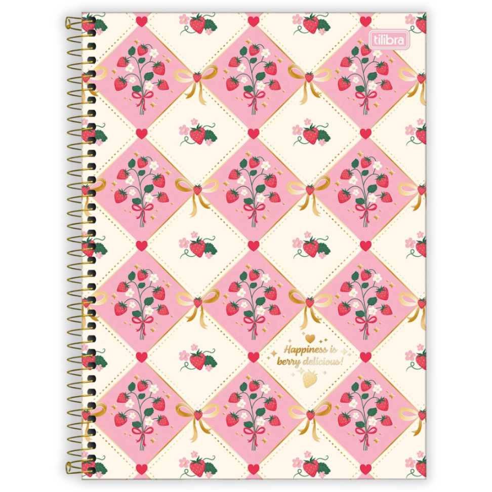 Caderno com Espiral Universitário 1 Matéria Be Berry Tilibra - #1