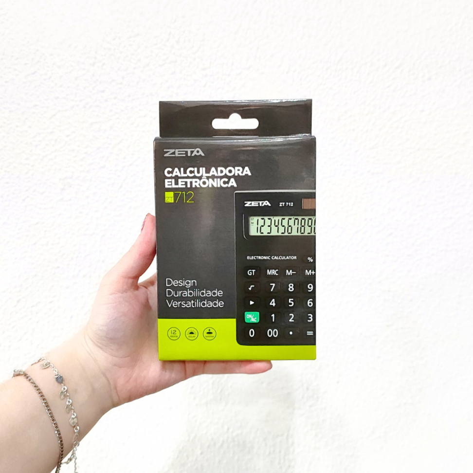 Calculadora de Mesa Eletrônica ZT-712 Zeta - #1