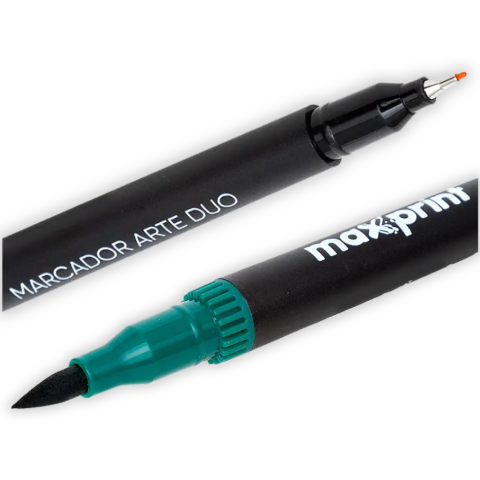 Marcador Artístico Arte Duo Brush 12 Cores Maxprint - #2