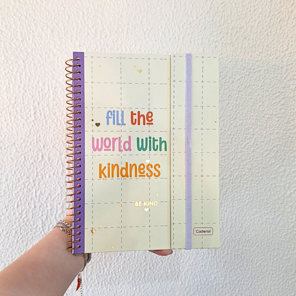 Caderno Criativo com Espiral Colegial Be Kind Cadersil - #7
