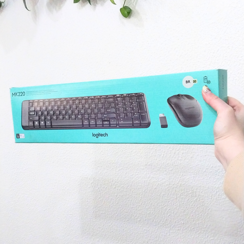 Kit Teclado e Mouse MK220 Sem Fio Logitech - #5