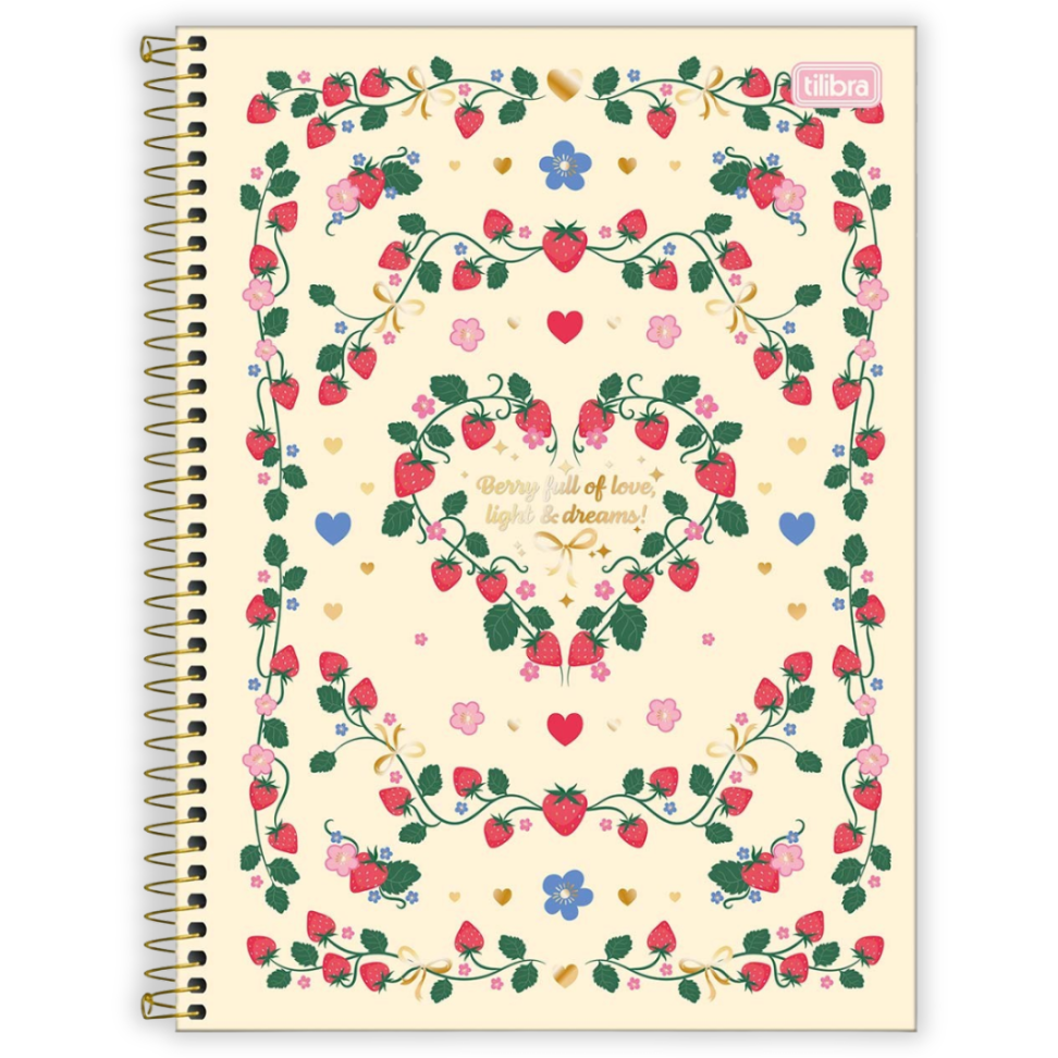 Caderno com Espiral Universitário 1 Matéria Be Berry Tilibra - #1