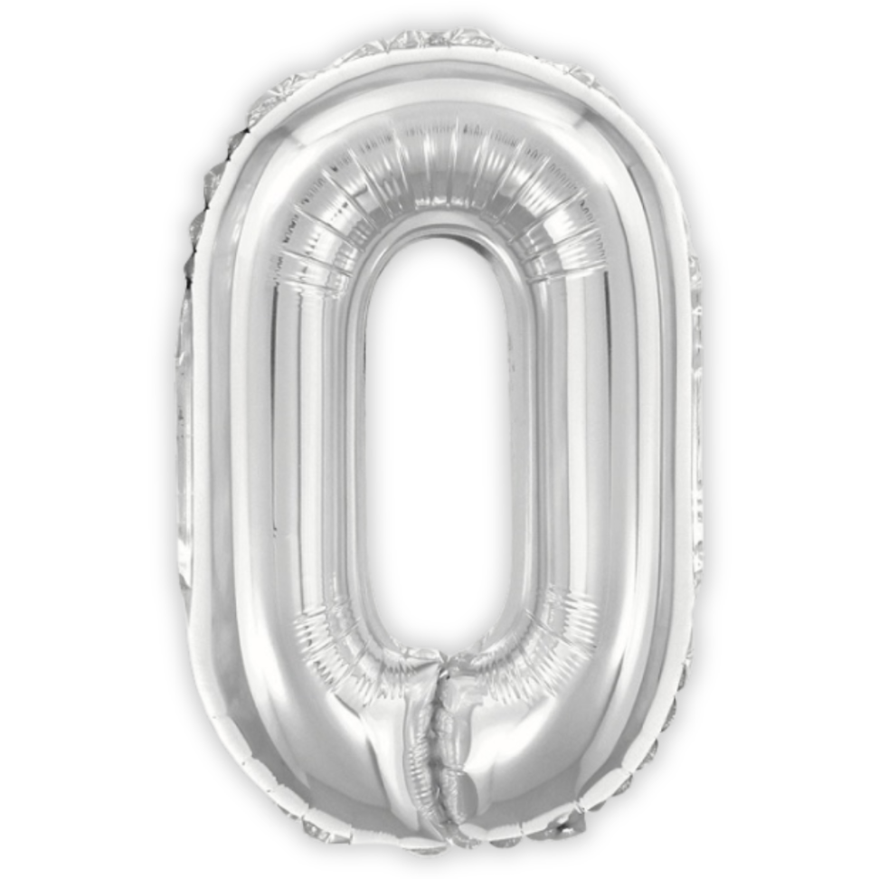 Balão Metalizado 40cm Número 0 Make+ - #3