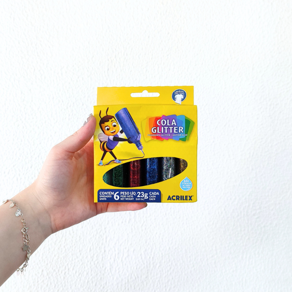 Kit Cola Glitter 6 Cores Acrilex - #3