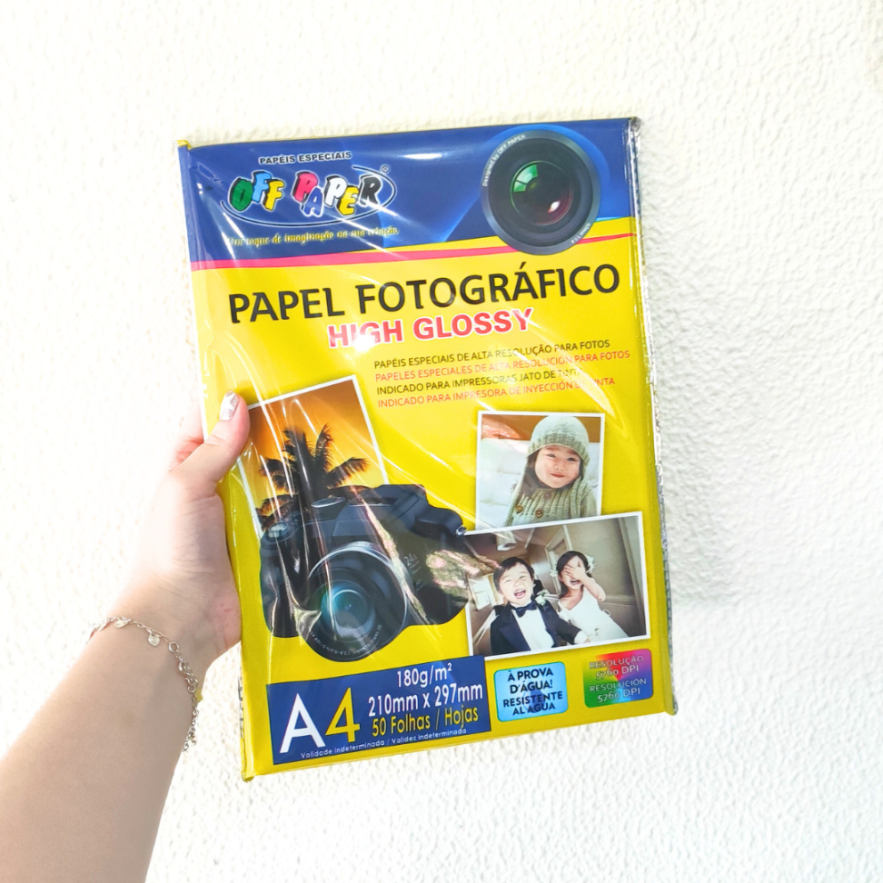 Papel Fotográfico High 180g 1 Folha Off Paper - #4