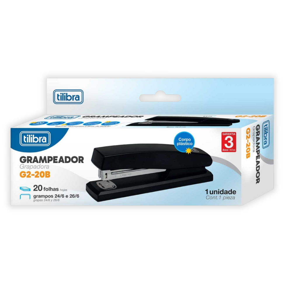 Grampeador 20 Folhas G2-20B Tilibra