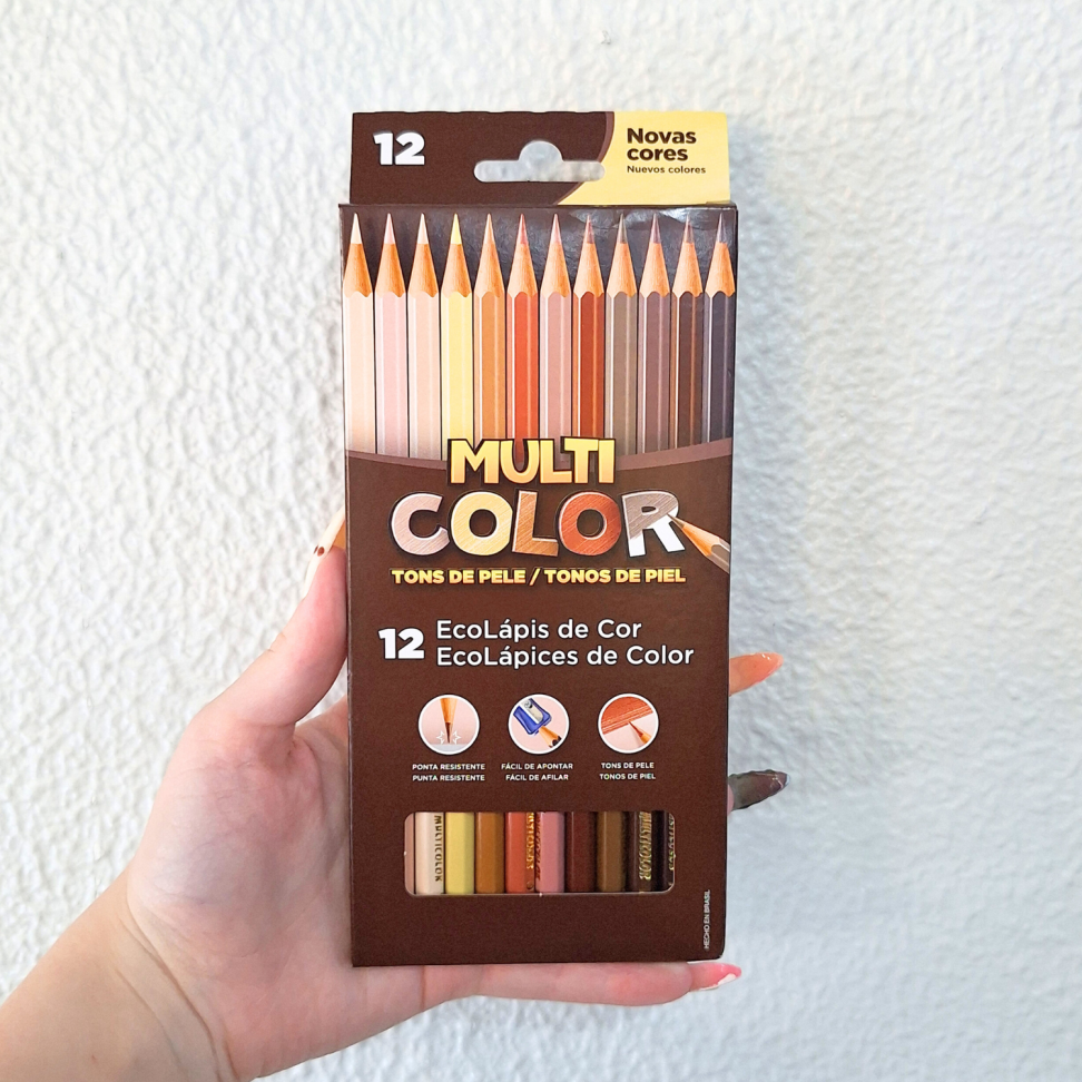 Lápis de Cor Tons de Pele 12 Cores Multicolor - #3