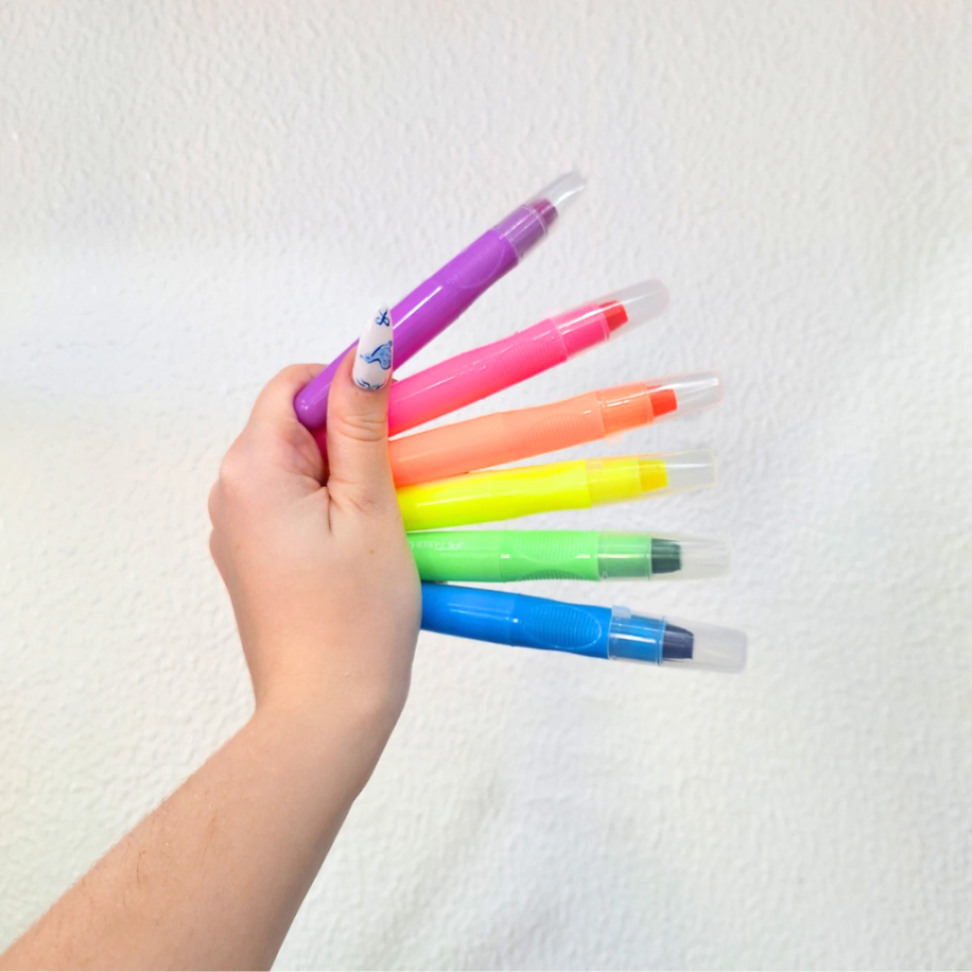 Giz de Cera Retrátil Super Macio 6 Cores Neon Little Creatives Faber-Castell - #3