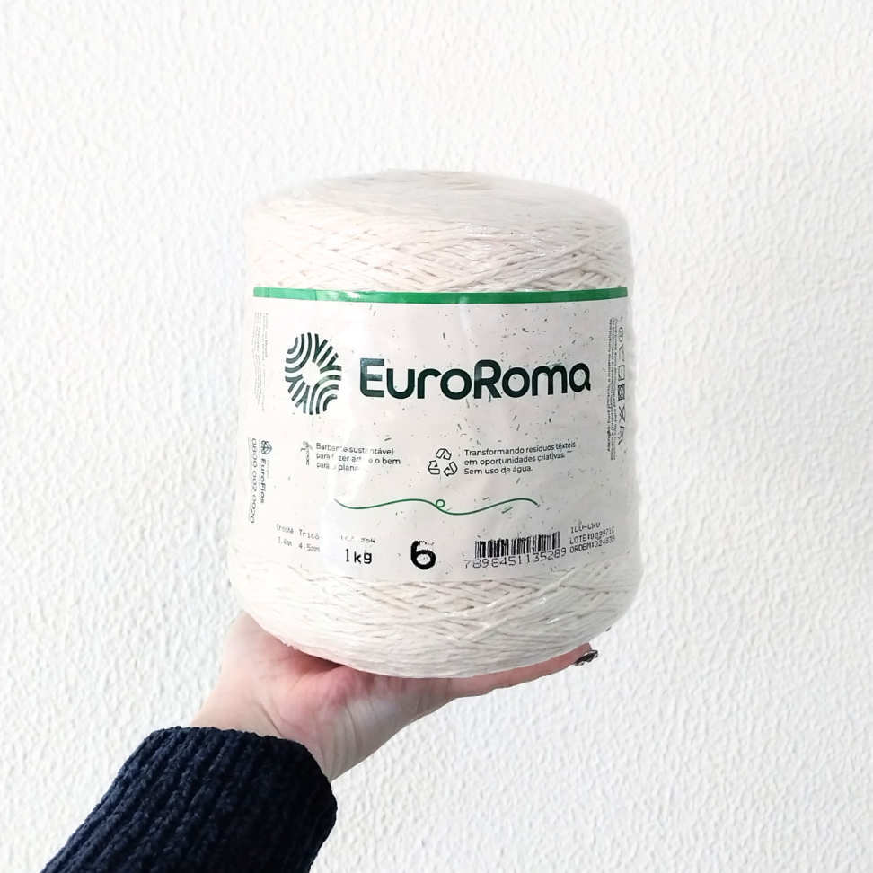 Barbante Cru N.6 1kg EuroRoma