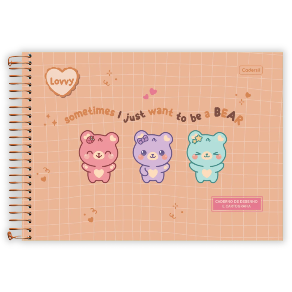 Caderno de Cartografia e Desenho Lovvy Cadersil - #3